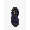Rope sandals with leather details