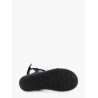 Rope sandals with leather details