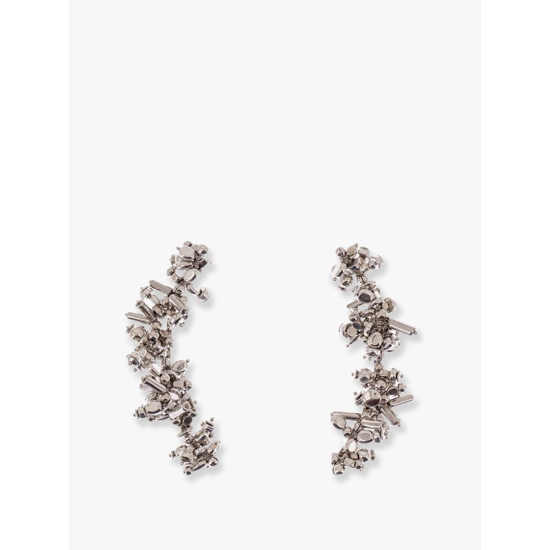 Long metal earrings