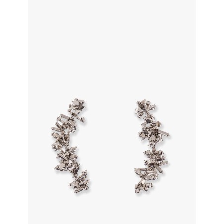 Long metal earrings
