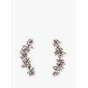 Long metal earrings