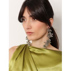 Long metal earrings