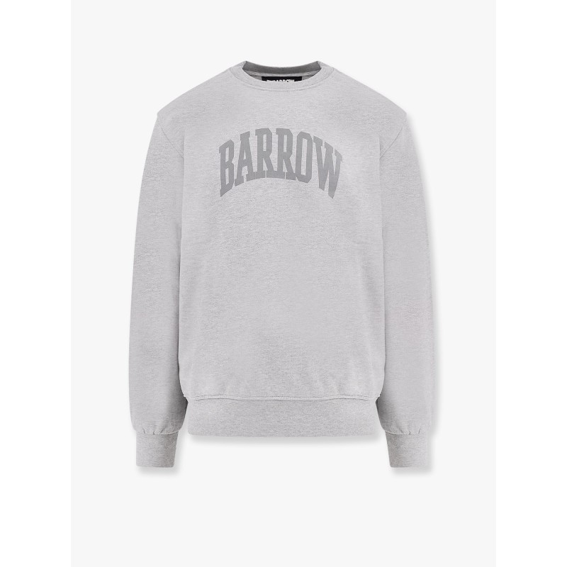 Cotton sweatshirt with logo on the front