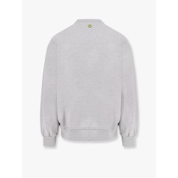 Cotton sweatshirt with logo on the front