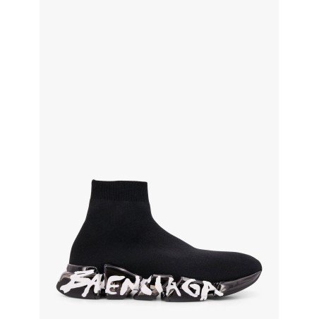 Speed 2.0 Full Clear Sole Graffiti knitted sneakers
