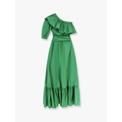 Violet one-shoulder long dress with ruffle