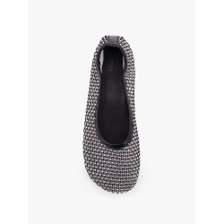Lorain mesh ballerinas with rhinestones inserts