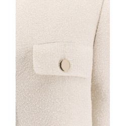 Blazer with metal buttons and lurex effect