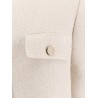 Blazer with metal buttons and lurex effect