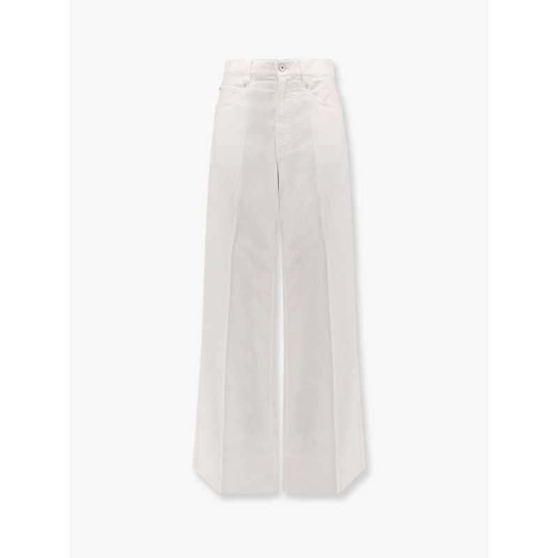 Cotton and linen trouser