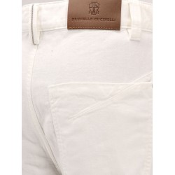 Cotton and linen trouser