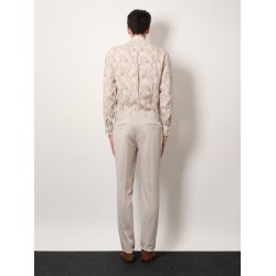 Stretch cotton trousers