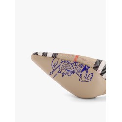 Cotton blend with metallic weave Birdie check slingback décolleté