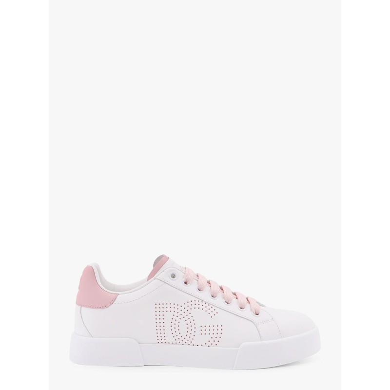 Portofino low-top leather sneakers with lateral monogram