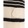 Striped cotton blend dress