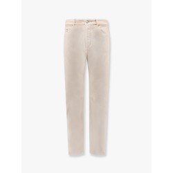 Cotton trouser with embroidered logo