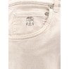 Cotton trouser with embroidered logo