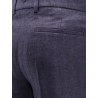 Linen pleated bermuda shorts