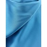 Satin long dress with bow on the back