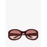 Gucci rosso ancora rounded sunglasses