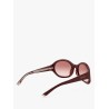 Gucci rosso ancora rounded sunglasses