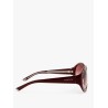Gucci rosso ancora rounded sunglasses