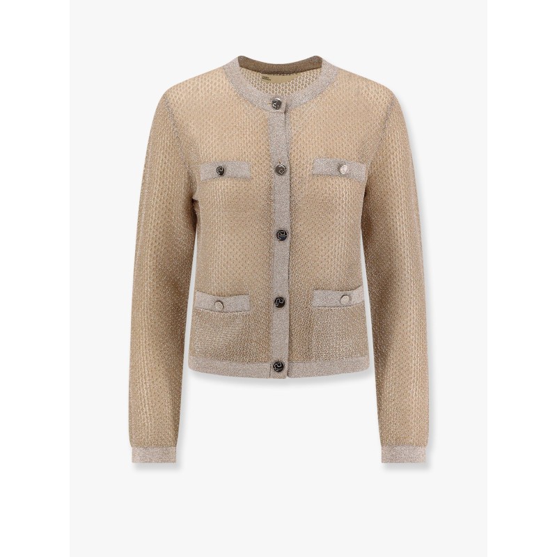 Kendra starlight titanium mesh cardigan