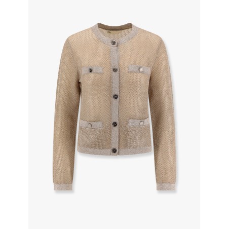 Kendra starlight titanium mesh cardigan