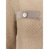Kendra starlight titanium mesh cardigan
