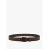 Reversible leather and ff fabric belt