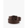 Reversible leather and ff fabric belt
