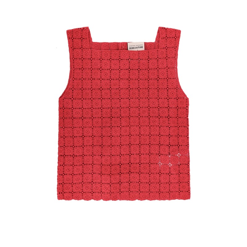 Azul embroidered cotton top