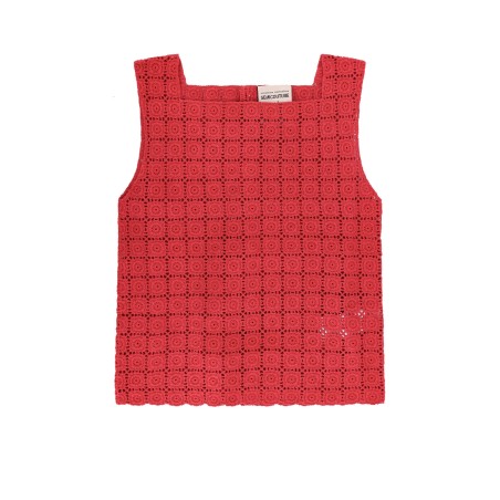 Azul embroidered cotton top