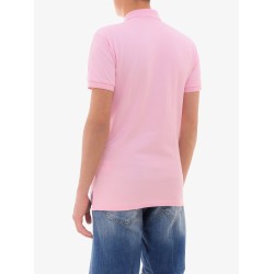 Cotton polo shirt with embroidered logo