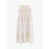 Lucrezia cotton long skirt with embroidery