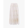 Lucrezia cotton long skirt with embroidery