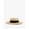 Rafia hat with band