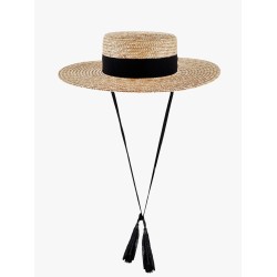 Rafia hat with band