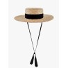 Rafia hat with band