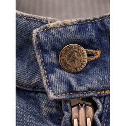 Ianira denim jacket with knitted ribbed profiles