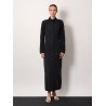 Rovigo max mara sfilata rippled fabric long dress