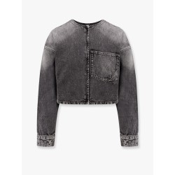 Gabrielle grey denim jacket. the real jean