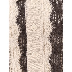 Braided cotton polo shirt