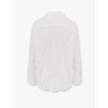 Viscose blend shirt with crinkled effect