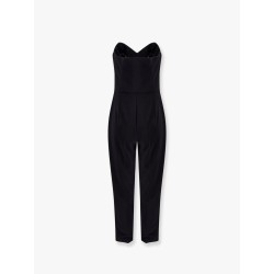 Strapless jumpsuit with waist belt