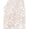 Crop fit top with macro sequins