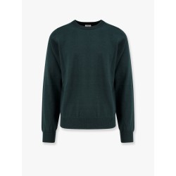 Wool sweater with embroidered logo on the front