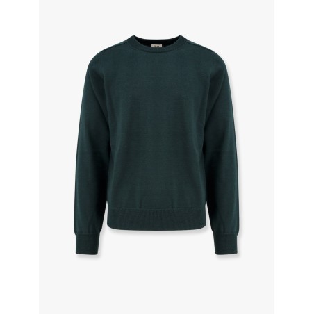 Wool sweater with embroidered logo on the front
