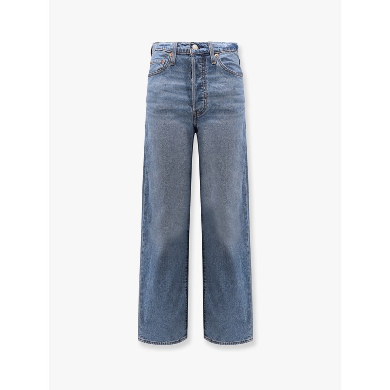 Ribcage straight ankle stretch denim jeans