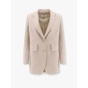 Acacia 1234 max mara sfilata  wool blazer with rippled appearance
